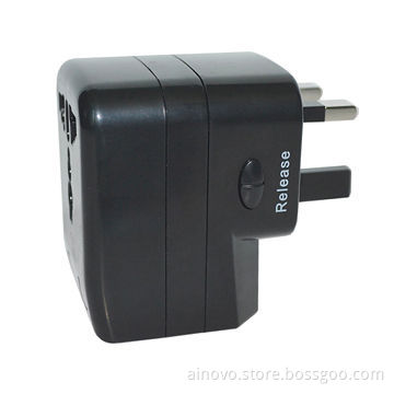 Travel Plug Adapter, UK/US/AUS/EU Type Plugs, Used in 150 Countries, for Mobile Phone